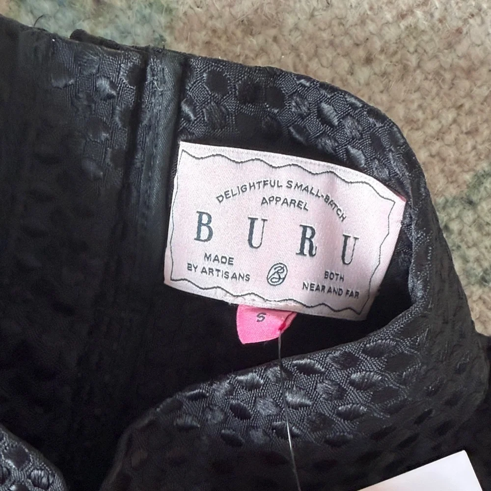 BURU x Mary Orton Mod Top in Black Dot | Size Small NWT - Picture 5 of 6